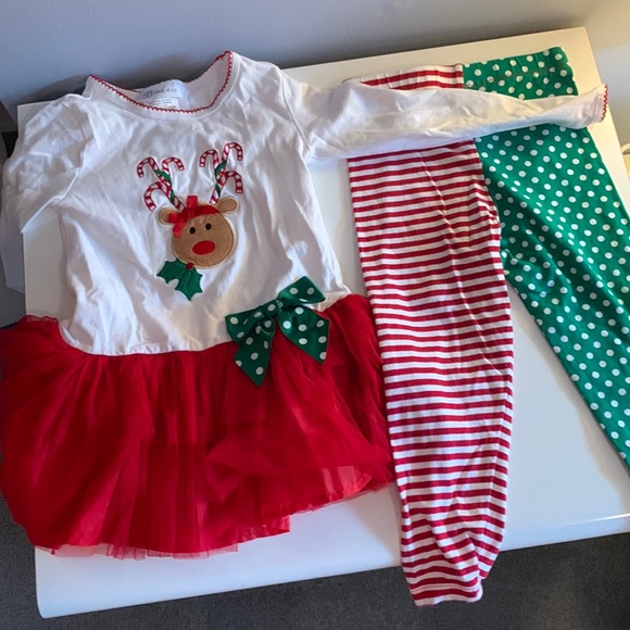 Bonnie Jean Other - Girls , size 5 , 2 piece Christmas set